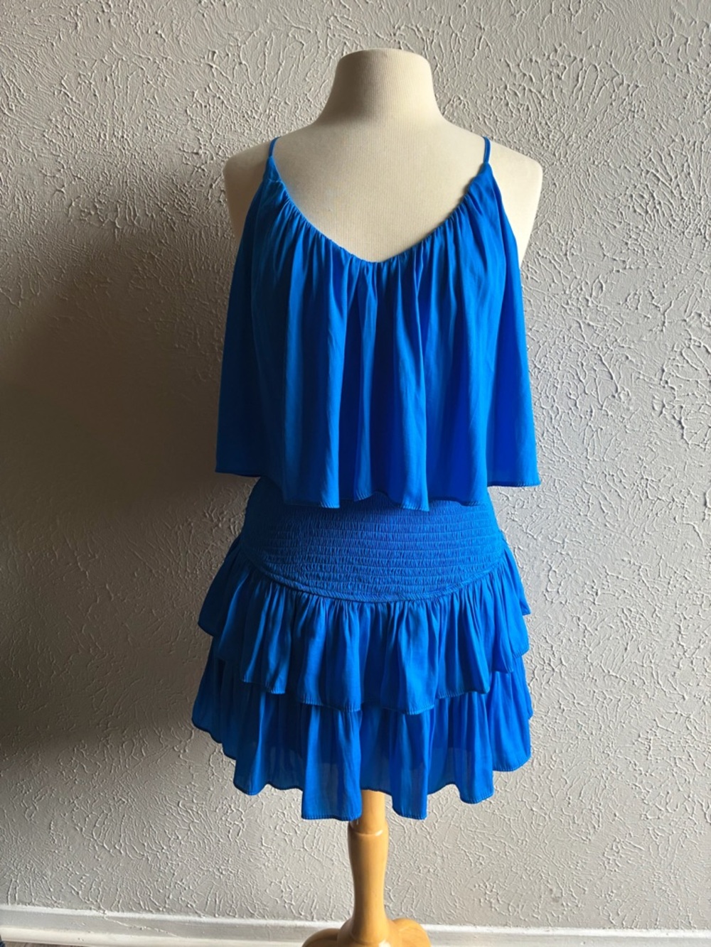 Mustard Seed Blue Ruffle Mini Jumpsuits Rompers, Sz
M .Boho Flowy
Summer